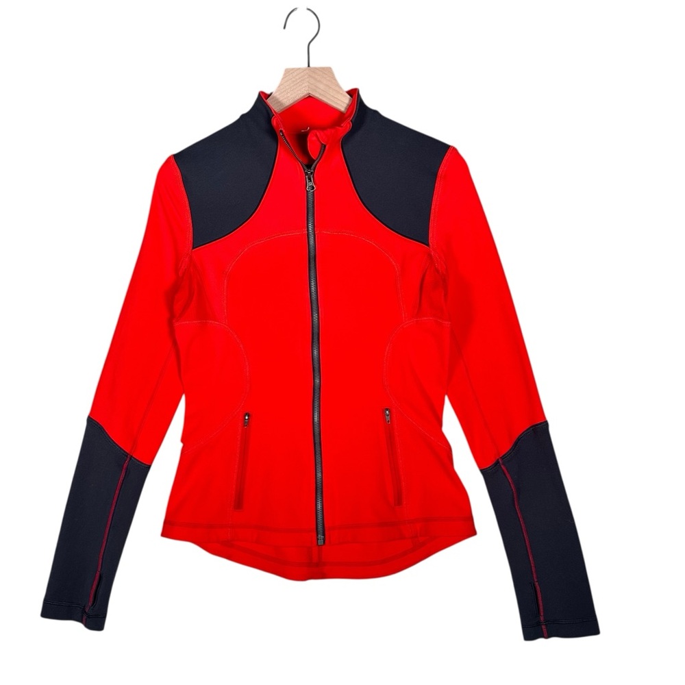 LULULEMON Forme Jacket Brushed in Love Red / Deep Coal - Picture 15 of 15